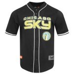 Pro Standard Mens WNBA Chicago Sky Mesh Button Down Mesh Top Black M