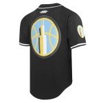 Pro Standard Mens WNBA Chicago Sky Mesh Button Down Mesh Top Black M
