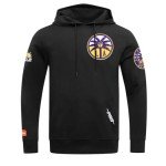 Pro Standard MENS WNBA LOS ANGELES SPARKS CLASSIC CHENILLE PULL OVER HOODIE BLACK M