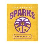 NORTHWEST Los Angeles Sparks WNBA High Block Silk Touch Throw Blanket 50 x 60 inches