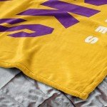NORTHWEST Los Angeles Sparks WNBA High Block Silk Touch Throw Blanket 50 x 60 inches