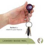 Desert Cactus Toronto Tempo Retractable Badge Holder WNBA ID Reel with Ticket Clip for Lanyard, Work, School & Office Access (Design A)