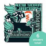 Desert Cactus New York Liberty Sticker WNBA Women's National Basketball Association Officially Licensed Sticker Vinyl Decal Laptop Water Bottle Car Scrapbook (Type 2-2 2024 Championship)