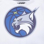 Pro Standard Mens WNBA Minnesota Lynx Mesh Button Down Mesh Top White/Midnight Navy L