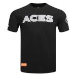 Pro Standard Mens WNBA Las Vegas Aces Classic Chenille Short Sleeve Tee Black L