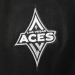 Pro Standard MENS WNBA LAS VEGAS ACES CLASSIC CHENILLE PULL OVER HOODIE BLACK XL