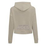 Pro Standard WOMENS WNBA LAS VEGAS ACES NEUTRAL CROPPED PULLOVER HOODIE TAUPE 2XL