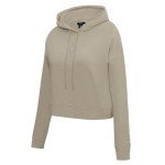 Pro Standard WOMENS WNBA LAS VEGAS ACES NEUTRAL CROPPED PULLOVER HOODIE TAUPE 2XL