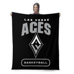 NORTHWEST Las Vegas Aces WNBA High Block Silk Touch Throw Blanket 50 x 60 inches