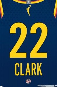 Trends International WNBA Indiana Fever - Caitlin Clark Jersey Wall Poster, 34L x 22.4W, Unframed Version