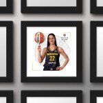 Trends International Gallery Pops WNBA Indiana Fever - Caitlin Clark Player Feature Wall Art, 12" x 12" Gallery Pops Wall Art, Black Framed Version