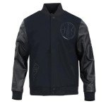 Pro Standard MENS WNBA CHICAGO SKY CLASSIC 3BK VARSITY JACKET JET BLACK L