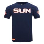 Pro Standard Mens WNBA Connecticut Sun Classic Chenille Short Sleeve Tee Midnight Navy M