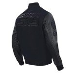 Pro Standard MENS WNBA CHICAGO SKY CLASSIC 3BK VARSITY JACKET JET BLACK L