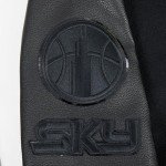 Pro Standard MENS WNBA CHICAGO SKY CLASSIC 3BK VARSITY JACKET JET BLACK L