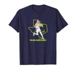 Paige Bueckers State Star Pose: Dallas Basketball T-Shirt