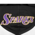 Pro Standard MENS WNBA LOS ANGELES SPARKS CLASSIC CHENILLE PULL OVER HOODIE BLACK L