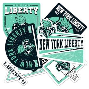 Desert Cactus New York Liberty Sticker WNBA Officially Licensed Sticker Vinyl Decal Laptop Water Bottle Car Scrapbook (Type 2-3)