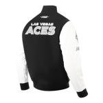 Pro Standard MENS WNBA LAS VEGAS ACES CLASSIC CHENILLE VARSITY JACKET BLACK/WHITE M60030 M
