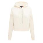 Pro Standard WOMENS WNBA WASHINGTON MYSTICS NEUTRAL CROPPED PULLOVER HOODIE EGGSHELL L