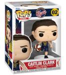 Caitlin Clark #02 Rookie Card Bundle Collectible Set Funko POP! Basketball WNBA: Indiana Fever Figurine with HOFSM Protector Case