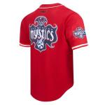 Pro Standard Mens WNBA Washington Mystics Mesh Button Down Mesh Top Red XL