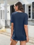 Basketball 22 Shirt Women Basketball Mom Shirts Basketball Player Tee Basketball Fan Love Tshirt Sports Short Sleeve Tops Dark Blue