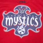 Pro Standard Mens WNBA Washington Mystics Mesh Button Down Mesh Top Red XL