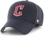 47 MLB Team Color Primary Logo MVP Adjustable Hat, Adult One Size Fits All - Cleveland Guardians - Navy