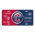 FANMATS 43228 Cleveland Guardians Embossed Metal License Plate