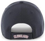 47 MLB Team Color Primary Logo MVP Adjustable Hat, Adult One Size Fits All - Cleveland Guardians - Navy
