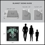 New York Liberty WNBA High Block Silk Touch Throw Blanket 50 x 60 inches