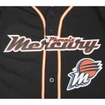 Pro Standard Mens WNBA Phoenix Mercury Mesh Button Down Mesh Top Black/Orange L