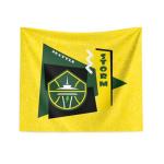 NORTHWEST Seattle Storm WNBA Funky Fresh Printed Wall Hanging 34 x 40 inches