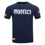 Pro Standard Mens WNBA Washington Mystics Classic Chenille Short Sleeve Tee Midnight Navy XL