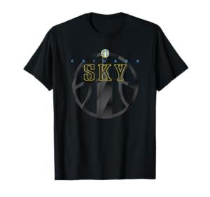 WNBA Official Chicago Sky Black In Black T-Shirt
