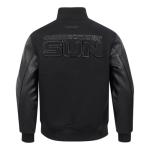 Pro Standard MENS WNBA CONNECTICUT SUN CLASSIC 3BK VARSITY JACKET JET BLACK M