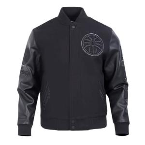 Pro Standard MENS WNBA LOS ANGELES SPARKS CLASSIC 3BK VARSITY JACKET JET BLACK S