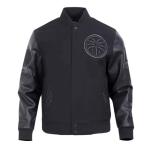 Pro Standard MENS WNBA LOS ANGELES SPARKS CLASSIC 3BK VARSITY JACKET JET BLACK S