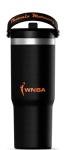 Hydrapeak x WNBA Officially Licensed Phoenix Mercury 32 oz Nomad Tumbler with Handle and Straw Lid, Leakproof Stainless Steel Water Bottle
