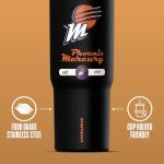 Hydrapeak x WNBA Officially Licensed Phoenix Mercury 32 oz Nomad Tumbler with Handle and Straw Lid, Leakproof Stainless Steel Water Bottle