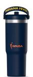 Hydrapeak x WNBA Officially Licensed Indiana Fever 32 oz Nomad Tumbler with Handle and Straw Lid, Leakproof Stainless Steel Water Bottle