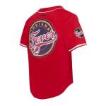 Pro Standard Mens WNBA Indiana Fever Mesh Button Down Mesh Top Red M