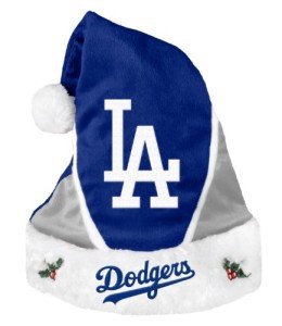 FOCO MLB Los Angeles Dodgers 2014 Colorblock Santa Hat