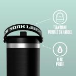 Hydrapeak x WNBA Officially Licensed New York Liberty 32 oz Nomad Tumbler with Handle and Straw Lid, Leakproof Stainless Steel Water Bottle