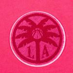 Pro Standard Big Girls WNBA Los Angeles Sparks Classic Triple Pink S/S Slim TEE Beetroot Purple M