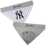 Pets First MLB New York Yankees Reversible Bandana Size XX-Large for Dogs & Cats. 2 Sided Sports Bandana,Premium Embroidery Team Logo, All MLB Teams Available