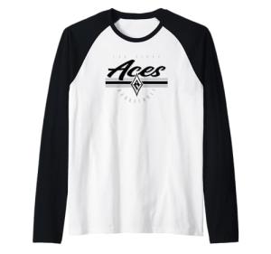 WNBA Las Vegas Aces Off The Bench Raglan Baseball Tee