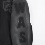 Pro Standard MENS WNBA WASHINGTON MYSTICS CLASSIC 3BK VARSITY JACKET JET BLACK L