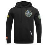 Pro Standard MENS WNBA SEATTLE STORM CLASSIC CHENILLE PULL OVER HOODIE BLACK XL